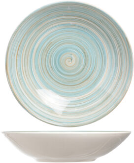 Cosy&Trendy Turbolino - diep bord - blauw - 21 cm - rond