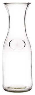 Cosy&Trendy Waterkaraf - transparant - glas - 1 liter - sapkan - 28 cm