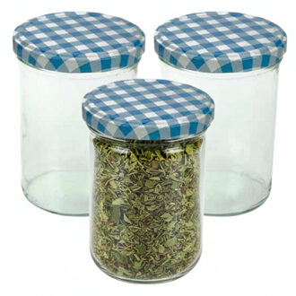 Cosy&Trendy Weckpotten / inmaakpotten - rood - 6x stuks - 230 ml