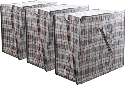Cosy&Trendy XXL Boodschappentas - Multipak van 3x stuks - 82 liter - shopper - mega/ jumbo - zwart
