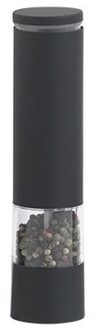 Cosy&Trendy Zout- of pepermolen - elektrisch - met softgrip - 6 x 21 cm - RVS Zwart