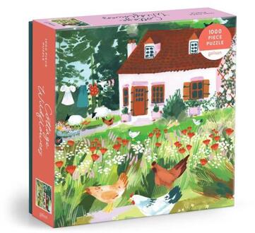 Cottage Wildflowers 1000 Piece Puzzle In A Square Box -  Galison (ISBN: 9780735384088)