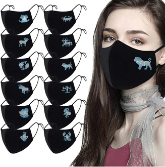 Cotton Breathable Mouth Mask Protective Mask Black Washable Face Mask Reusable Mouth Mask Cloth Mouth Caps mascarillas