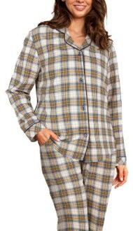 Cotton Flannel Pyjamas * Actie * Versch.kleure/Patroon,Blauw,Geel,Groen,Lila,Rood - Medium