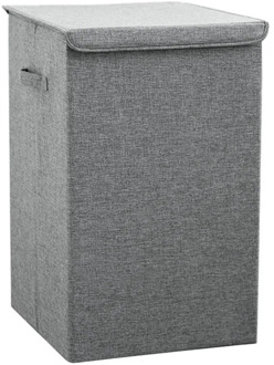 Cotton Laundry Basket with Cover Bathroom Laundry Basket Large Kitchen Storage Basket Home Collapsible Waterproof Laundry Hamp