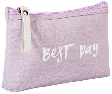 Cotton Linen Large-Capacity Cosmetic Bag 1PC Women Multi-function Travel Cosmetic Bag Makeup Organizer#25 paars