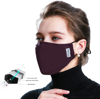 Cotton Mask PM2.5 Anti Haze Mask Breath Valve Anti Dust Mouth Mask Activated Carbon Filter Respirator Mouth-muffle Face Masks