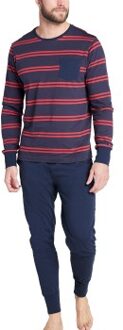 Cotton Pyjama Knit Versch.kleure/Patroon,Blauw,Rood - XX-Large