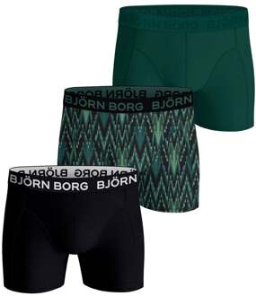 Cotton Stretch Boxershort Verpakking 3 stuks Heren zwart - XXL