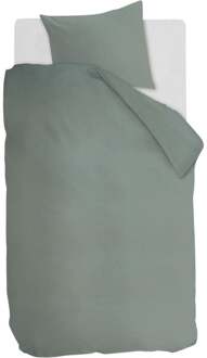 Cotton Uni Dekbedovertrek 140 x 220 cm Groen