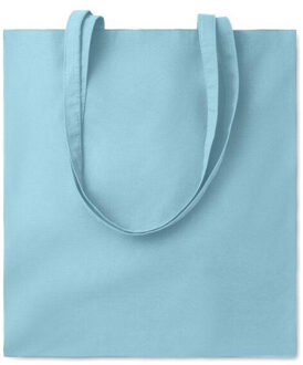Cottonel kleur + katoenen shopper tas Blauw - One size
