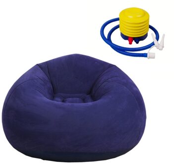 Couch Woonkamer Woondecoratie Bean Bag Stoel Comfortabele Wasbare Vouwen Fauteuil Ligstoel Opblaasbare Luie Sofa Slaapkamer blauw B