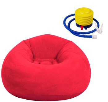 Couch Woonkamer Woondecoratie Bean Bag Stoel Comfortabele Wasbare Vouwen Fauteuil Ligstoel Opblaasbare Luie Sofa Slaapkamer rood B