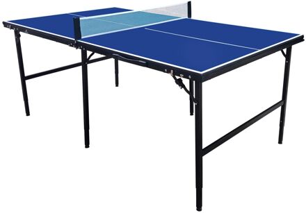 Cougar Tafeltennistafel Midi 1800 inklapbaar in blauw Indoor inklapbare & draagbare tafeltennis tafel