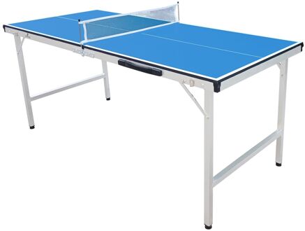 Cougar Tafeltennistafel Mini 1500 inklapbaar in blauw Indoor inklapbare & draagbare tafeltennis tafel