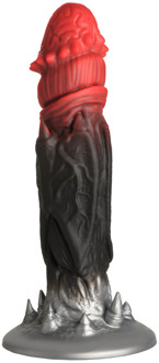 Count Cockula - Siliconen Dildo - Rood/Zwart - Count Cockula - Siliconen Dildo - Rood/Zwart