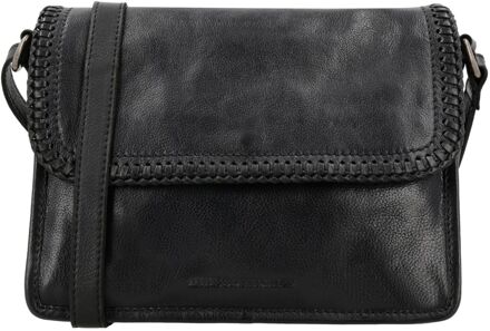 Country crossbody tas overslag zwart