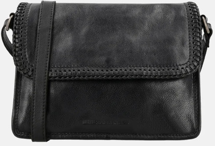 Country crossbody tas overslag zwart