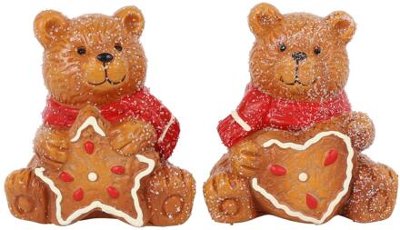 Countryfield Beer kerst zittend bruin 7x6x7,5cm