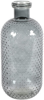 Countryfield Bloemenvaas Cactus Dots - donkergrijs - glas - H35 cm