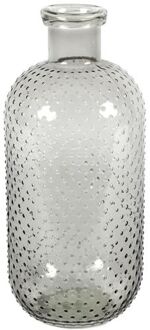 Countryfield Bloemenvaas Cactus Dots - grijs - glas - D15 x H35 cm