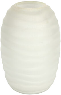 Countryfield Bloemenvaas Evita - ivoor wit - mat glas - D15 x H22 cm