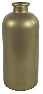 Countryfield Bloemenvaas/flesvaas Dawn - goud glas - 11 x 25 cm - vaas