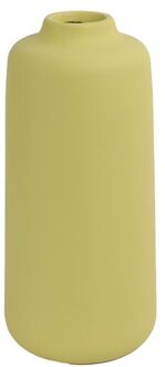 Countryfield bloemenvaas - geel terracotta - D13 x H28 cm - smalle opening - Vazen