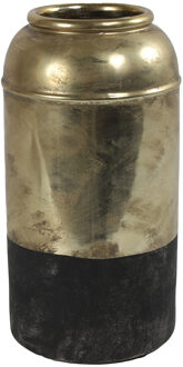 Countryfield bloemenvaas - goud - keramiek - luxe/stijlvol - D15 x H30 cm