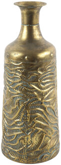 Countryfield bloemenvaas - goud - metaal - Art Deco de luxe - D20 x H49 cm