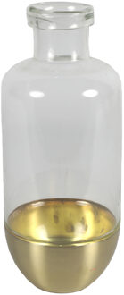 Countryfield Bloemenvaas Mystik - Glas - transparant/goud - D14 x H31 cm