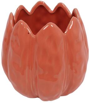 Countryfield Bloempot tulp donker roze 12x12x13cm