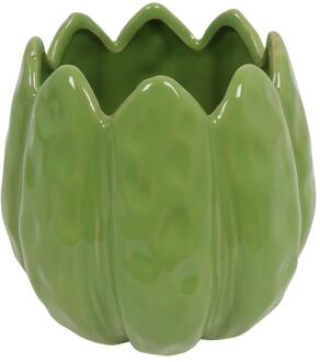 Countryfield Bloempot tulp groen 12x12x13cm
