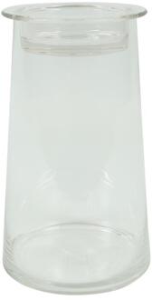Countryfield Deco glas met komdeksel helder H23,5cm transparant