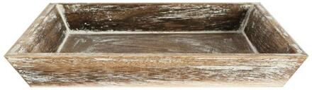 Countryfield Dienblad Erla hout S 23x19cm grey-wash grijs