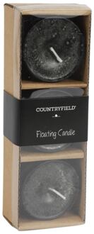 Countryfield Drijfkaars diameter 5H4 cm ro Bollie s3 zwar Zwart