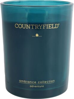 Countryfield Geurkaars Adventure - Petrol - Hoogte 8cm - Ø6.5cm Blauw