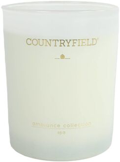 Countryfield Geurkaars Medium Spa - 10 cm / ø 9 cm Wit