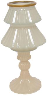 Countryfield Kandelaar boom crème Ø10,5xH18,5cm