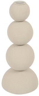 Countryfield Kandelaar Saris M crème Ø10xH23,5cm