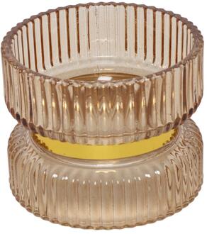 Countryfield Kandelaar Sybel bruin Ø9xH7cm