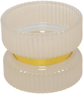 Countryfield Kandelaar Sybel crème Ø9xH7cm