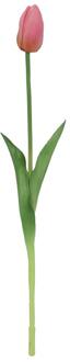 Countryfield Kunstbloem tulp roze 10x10x47cm