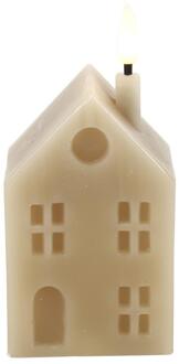 Countryfield LED kaars huis S beige 5x6x14cm