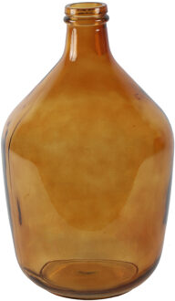 Countryfield vaas - amber goud|geel transparant - glas - XL fles - D23