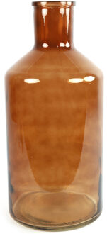 Countryfield Vaas - bruin - glas - XXL fles vorm - D24 x H51 cm