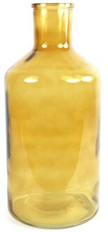 Countryfield Vaas - goudgeel - glas - XXL fles - D24 x H51 cm