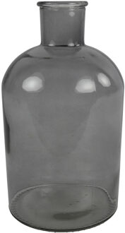 Countryfield Vaas - grijs/transparant - glas - Apotheker fles vorm - D17 x H31 cm