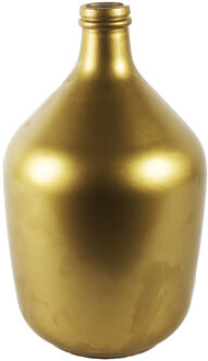 Countryfield Vaas - mat goud - glas - XL fles vorm - D23 x H38 cm