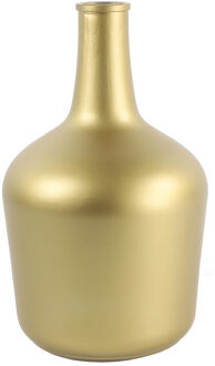 Countryfield Vaas - mat goud - glas - XL fles vorm - D25 x H42 cm